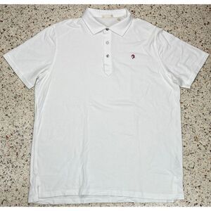 Tasc Men's White Button Up Short Sleeve Polo Shirt Size‎ XL
